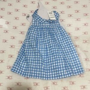 Blue Checkered Kids Dress